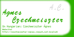 agnes czechmeiszter business card