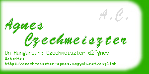 agnes czechmeiszter business card
